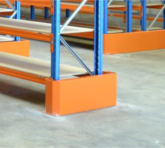 Single End Barriers and Double End Barriers for Pallet Racking available at Multi Rack