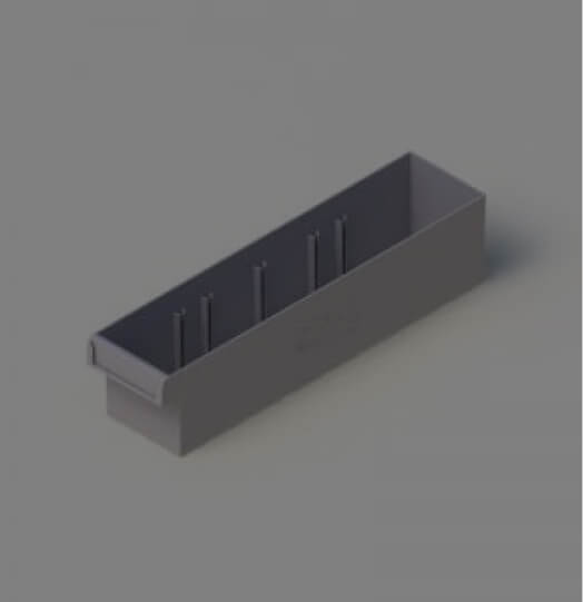 TT41 Spare parts Tray with 2 Dividers High-Quality Parts Bin product available at Multi Rack