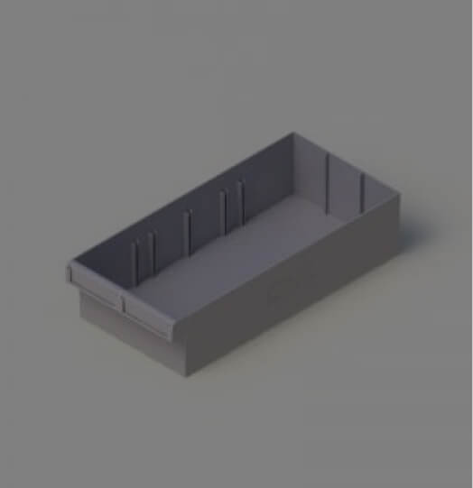 TT42 Spare parts Tray with 2 Dividers High-Quality Parts Bin product available at Multi Rack