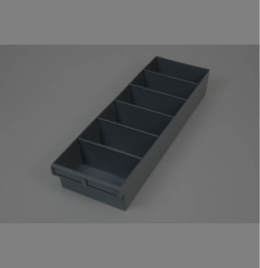 TT62 Spare parts Tray with 5 Dividers High-Quality Parts Bin product available at Multi Rack